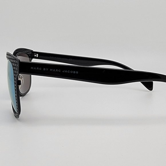 Marc by Marc Jacobs MMJ436/S Black Frame Blue Mirror Lens Sunglasses w/ Case main image 11